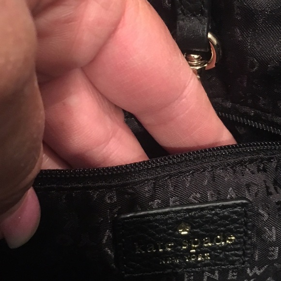 Kate Spade ♠️ NWOT Black Pebble Leather Backpack - Picture 4 of 11